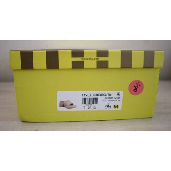 Circus NY x Sam Edelman Women Sz 9.5M Bleached Beechwood Raffia Ilyse Sandals - Picture 11 of 11